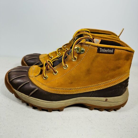 TIMBERLAND NELLIE WOMEN'S 8M WATERPROOF ANKLE BOOT WHEAT YELLOW CHUKKA 86621 - Picture 4 of 7